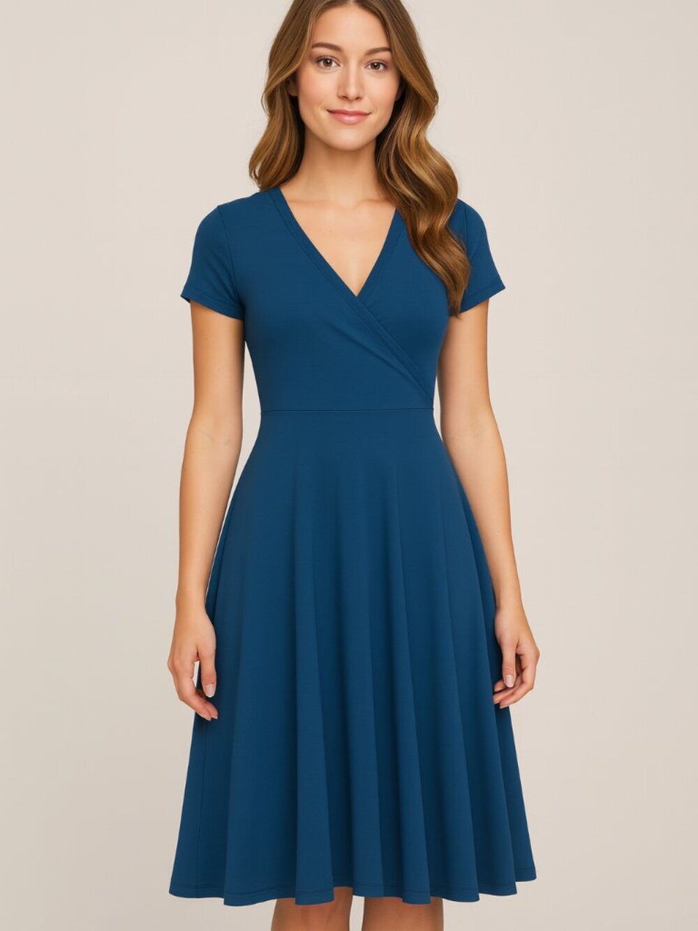 Dark Teal Fit & Flare Dress Women’s Size Small NWOT